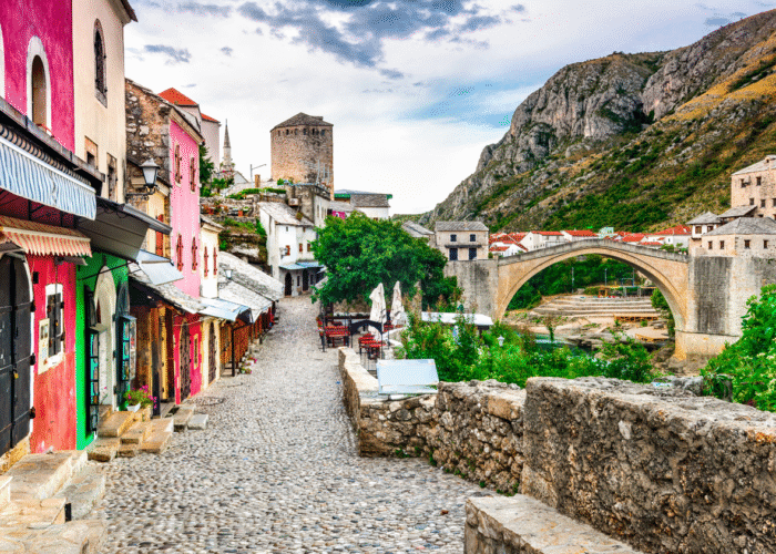 Paysage lors d'un séminaire à Mostar