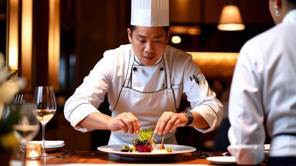 gastronomie dans un hôtel de luxe